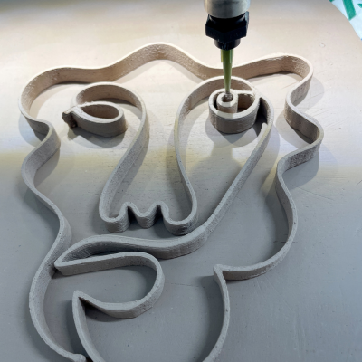 3D print in clay