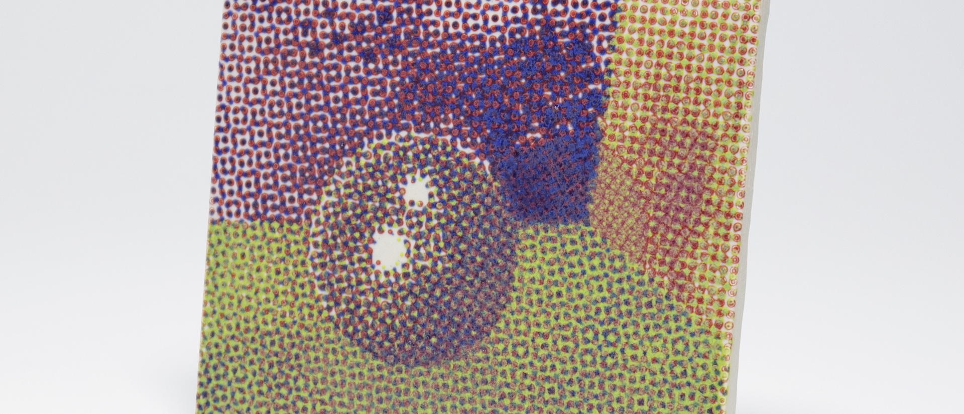 Tile with digital print in the glaze of a sphere